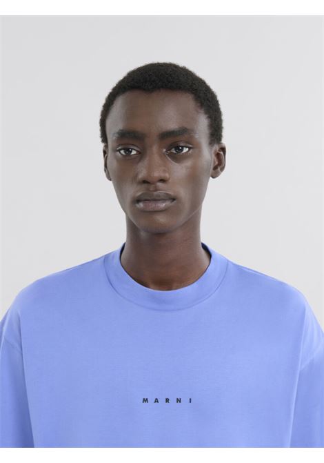 logo t-shirt man blue MARNI | HUMU0223P1 USCS87LOB26
